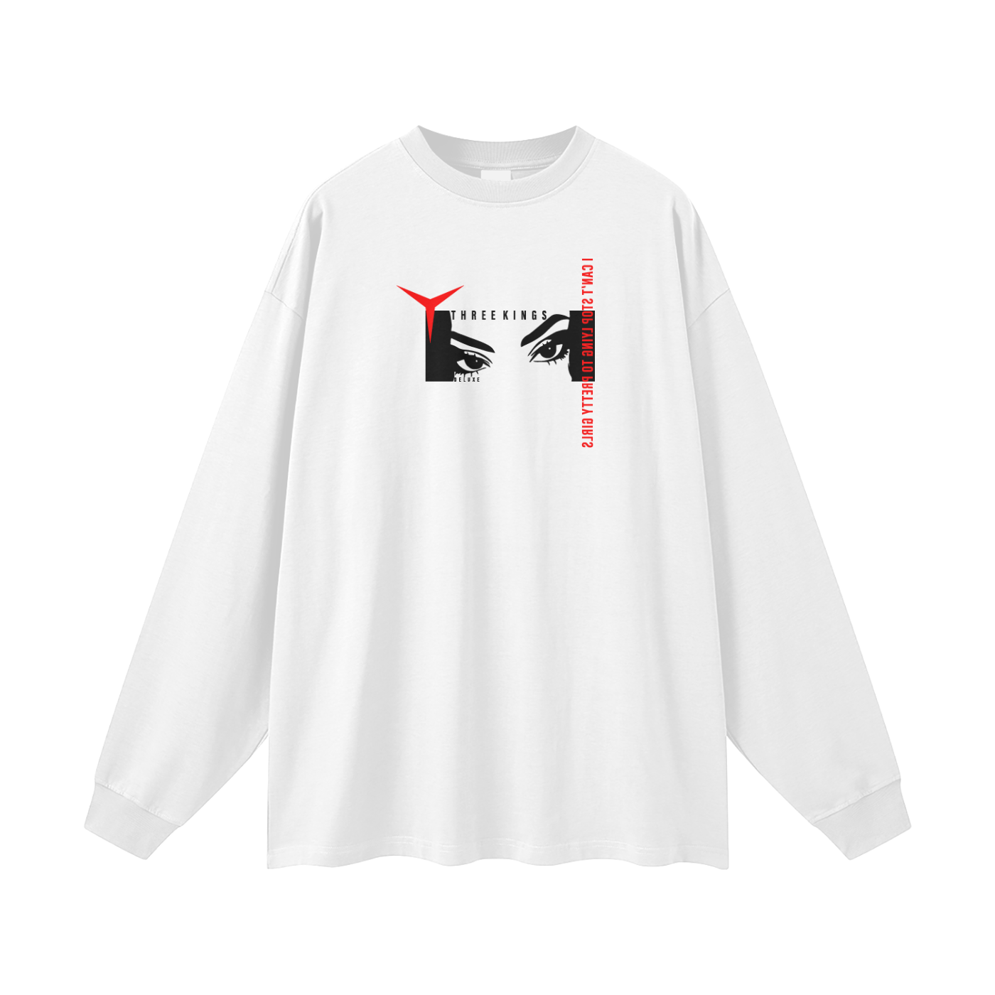 Streetwear Unisex 305G FOG 100% Cotton Long Sleeve Tee